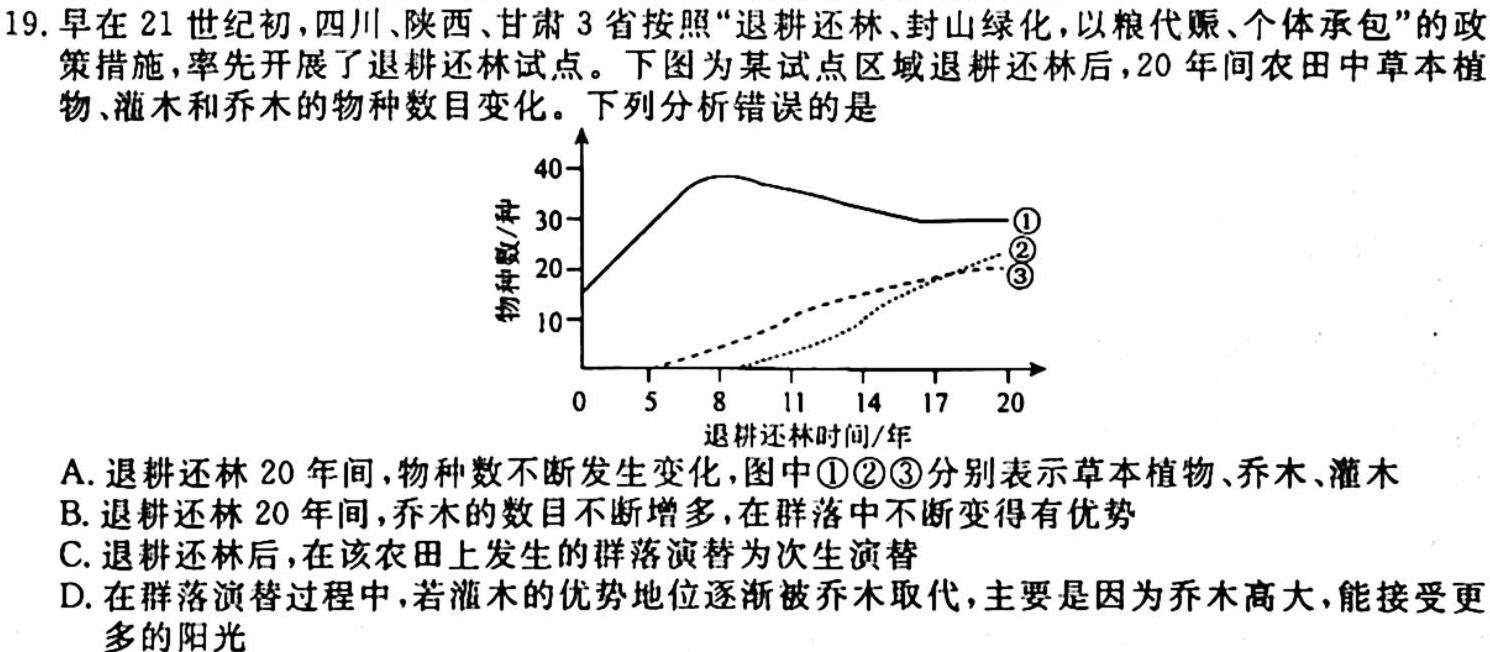 2024届新高考模拟检测卷XKB(四)生物学试题答案