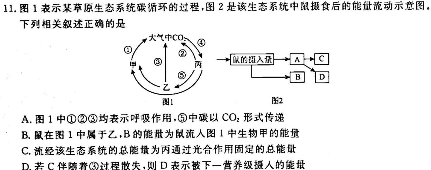 2023年宜荆荆随高三10月联考生物
