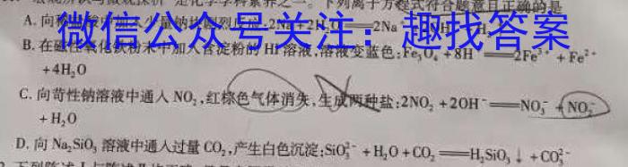 q［河北大联考］河北省2023-2024学年高三（上）第三次月考化学