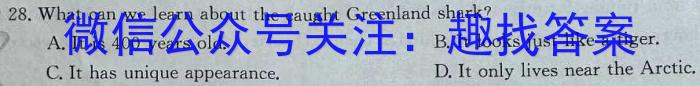 安徽省2023~2024九年级阶段诊断 R-PGZX F-AH(一)英语
