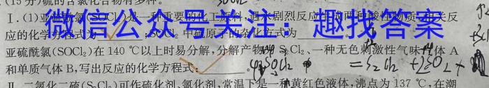 q百师联盟2024届高三一轮复习联考(一) 广东卷化学
