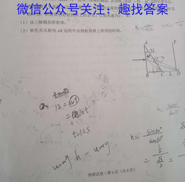 皖智·全程达标卷·安徽第一卷·2023-2024学年九年级单元检测卷l物理
