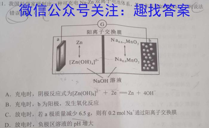 q陕西省2024届九年级教学质量检测B化学