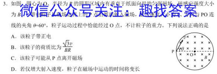 天一大联考·河南省2024届高三阶段性（二）q物理