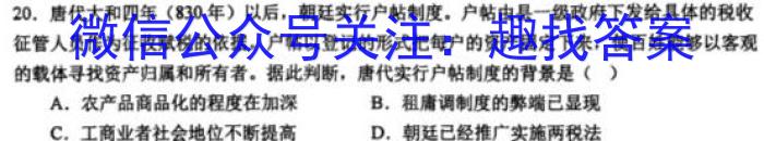河南省2023-2024学年度高二年级阶段性检测(一)历史
