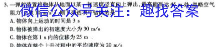 衡水金卷2024届贵州省高三年级适应性联考(一)q物理