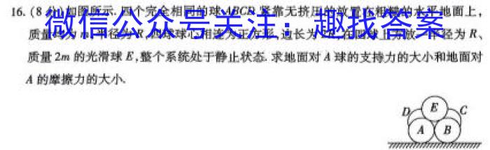 安徽省2023-2024学年第一学期九年级教学质量监测物理`