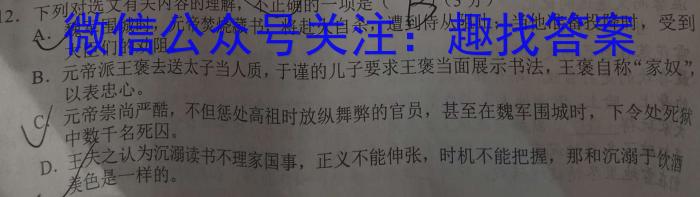 [今日更新]皖智·全程达标卷·安徽第一卷·2023-2024学年九年级单元检测卷语文