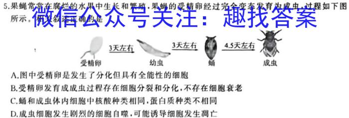 2024届高考名校导航金卷一生物