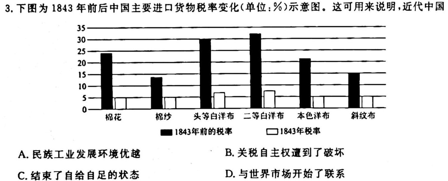 【热荐】青海省大通县教学研究室2024届高三开学摸底考试(243048Z)（政治）