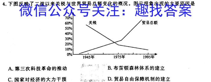 黄冈市教育科学研究院2023年高三9月调研考试历史