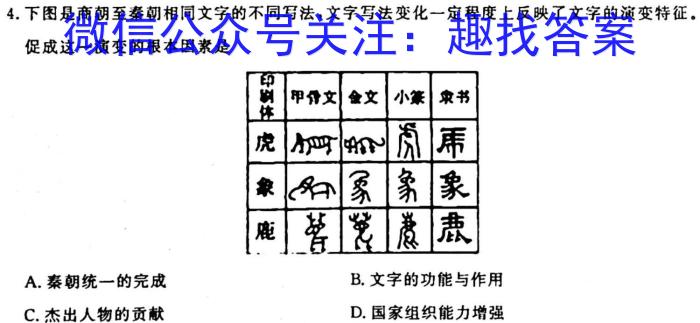 2024届国考1号第4套高三阶段性考试(一)政治s