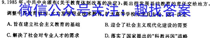 山东省济南市市中区2024届九年级学业质量调研&政治