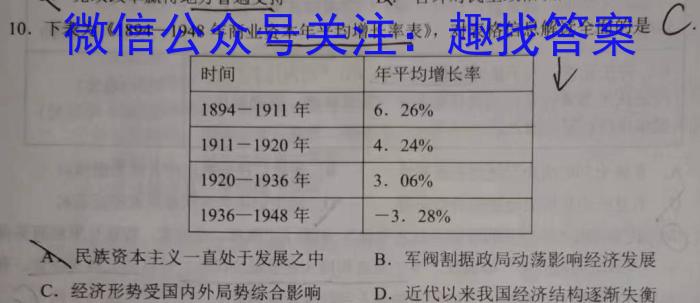 山西省八年级2023-2024学年新课标闯关卷（一）SHX历史