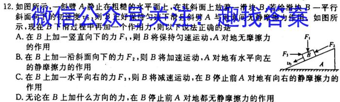 文博志鸿·河南省2023-2024学年九年级第一学期学情分析一物理`