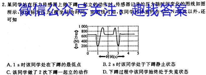 九师联盟2023-2024学年高三9月质量检测（X）f物理