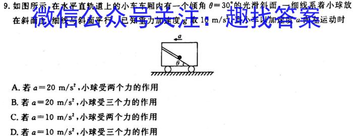 陕西省2024届高三9月联考(▲)物理`