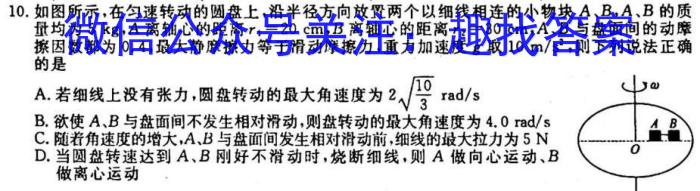 山西省九年级2023-2024学年新课标闯关卷（十）SHX物理`