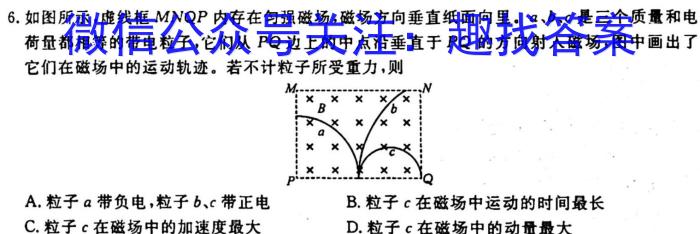 陕西省2024届九年级收心考试（温泉）q物理