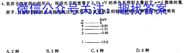 衡水金卷先享题 月考卷2023-2024上学期高二一调物理`