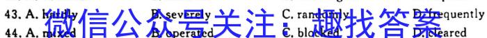 安徽省2023-2024学年九年级上学期教学质量调研一（考后更新）英语