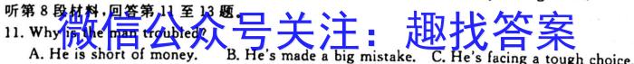 安徽省2023-2024学年第一学期九年级教学质量监测英语