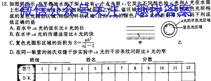 云南省昆明市云大附中2023-2024学年九年级秋季学期学业检测（一）物理`