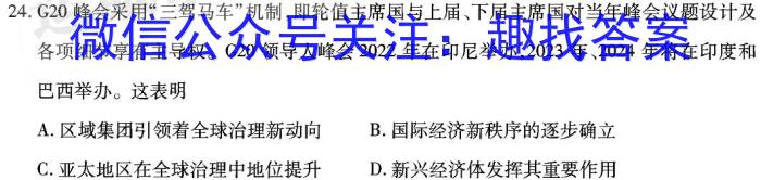 2024全国高考分科综合卷 老高考(二)2历史试卷