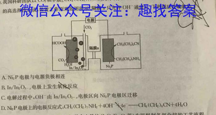 j河南省2023-2024学年度高二年级阶段性检测(一)化学