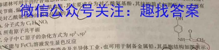j陕西省2025届八年级教学素养测评（一）A【1LR】化学