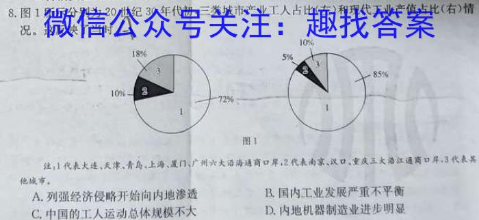 江西省八年级2023-2024学年新课标闯关卷（十二）JX历史