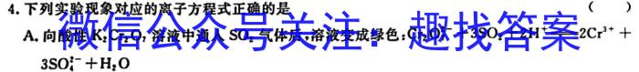 1百师联盟2024届高三一轮复习联考(一)福建卷化学