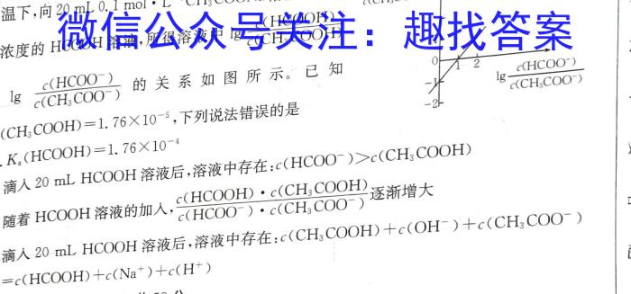 1天一大联考 2023-2024海南省高考全真模拟卷(一)1化学