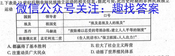 ［湖北大联考］湖北省2024届高三年级9月联考历史