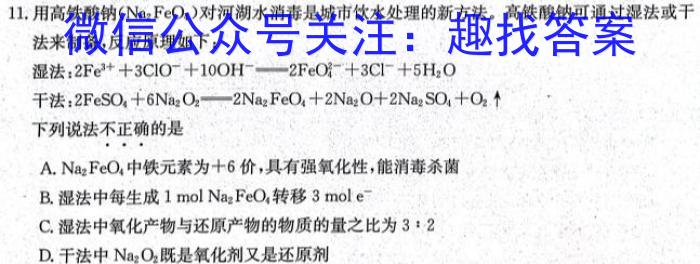 q山西省八年级2023-2024学年新课标闯关卷（四）SHX化学