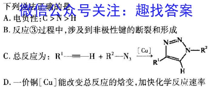 q河北省2024届九年级阶段评估（一）【1LR】化学