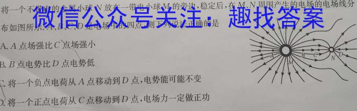 2024年湖南省永州一模 高考第一次模拟考试物理`