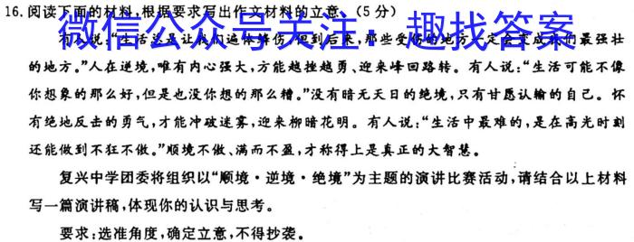 [今日更新]江西省八年级2023-2024学年新课标闯关卷（十二）JX语文