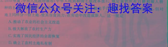 陕西省2024届九年级教学质量检测A历史