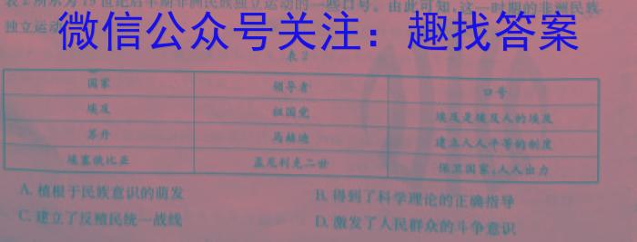 河北省2023~2024学年高二(上)第一次月考(24-52B)历史