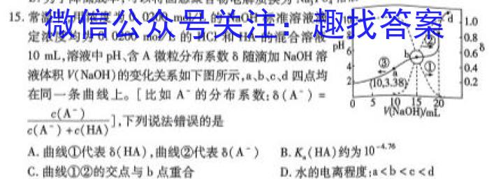 q贵州金卷·贵州省普通中学2023-2024学年度七年级第一学期质量测评（一）化学