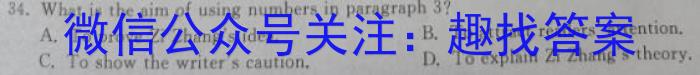安徽省2024届九年级第一次阶段性诊断检测卷【R-LKZX B AH】英语