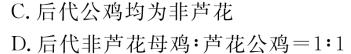 金科大联考2023-2024学年高二年级10月联考生物学试题答案