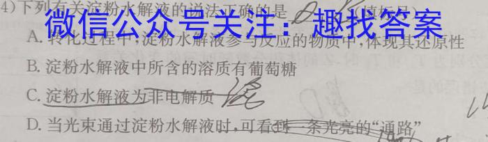 b广西省八桂智学2024届高三年级9月联考化学