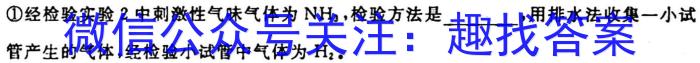 q湖南省2023-2024学年度高三一轮复习摸底测试卷（一）化学