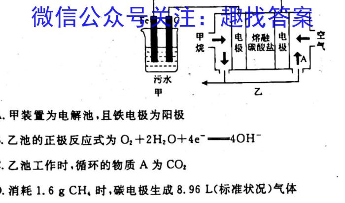 q陕西省2024届高三阶段性检测卷(二)(24080C)化学