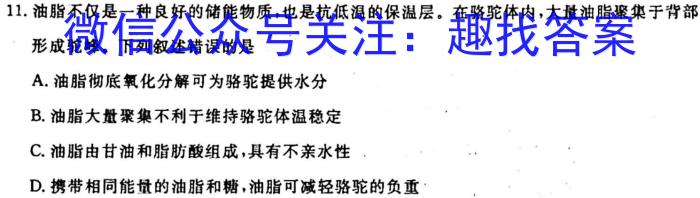 江西省八年级2023-2024学年新课标闯关卷（十）JX生物试卷答案