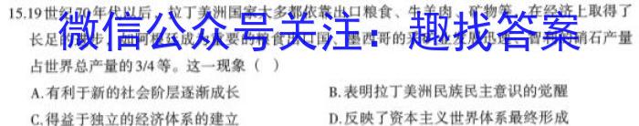 江苏省泰州市兴化市2024年秋学期期初学业质量评价（九年级）历史试卷