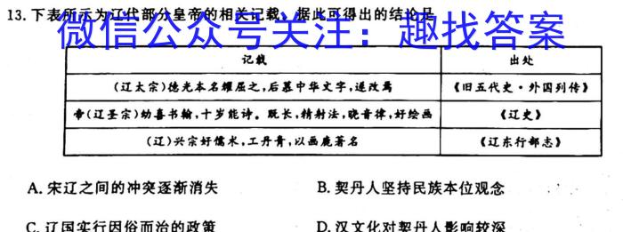 2023~2024学年核心突破XGK(二十三)23历史试卷