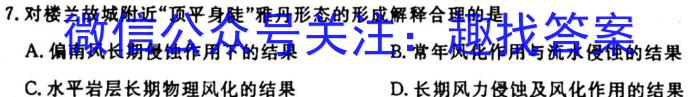 琢名小渔河北省五个一名校联盟2025届高三第一次联考地理试卷答案